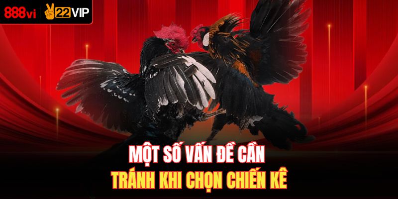 Một số vấn đề cần tránh khi chọn chiến kê